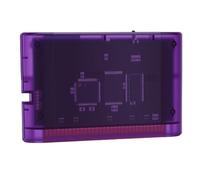 GOWENIC 4000 in 1 Game Cartridge, Game Card for Mega Drive Retro Console with 8GB Card and Supports 32GB Expansion (Transparent Purple)