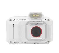 GOWENIC 4K Digital Camera, Intelligent Optical Viewfinder, High Speed Burst or Action Record, with LED Flash, for Photography Travel (White)