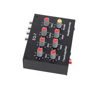 GOWENIC 7 Band Graphic Equalizer with Dual Channel Sound Control and High Bass Adjustment for Home Systems Aluminum Alloy