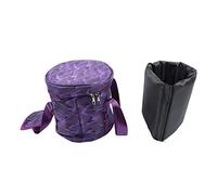 GOWENIC 8 Inch Singing Bowl Carrying Case | Crystal Bowl Bag With Dual Zipper External Pockets Handle For Mallet Cushioned Protection Purple Camo (8in Camo Purple)