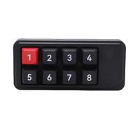 GOWENIC 8 Key Keyboard, Fully Programmable Keys, Easy One Click Setup, User Friendly Interface, With Onboard Memory Support, for Wins , Vista, 7, 8, 10, and for OS X (Black)