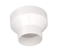 GOWENIC 8 to 6 Inch Duct Reducer ABS Plastic Round Duct Pipe Adapter for Bathroom Kitchen Ventilation System, 200mm to 150mm Air Ducting Reducer Connector