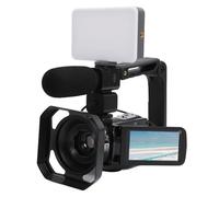 GOWENIC 8K 64MP Video Camera Camcorder, WiFi Vlogging Camera with 6 Axis Stabilization and Fill Light, 18X Zoom, 3" Rotating Touchscreen