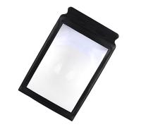 GOWENIC A4 Full Page 3X Magnifier Sheet for Reading, Large Flexible Fresnel Lens with PVC Frame, Lightweight Magnifying Glass for Books, Maps & Phone Directories, Suitable for Seniors &