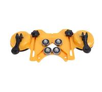 GOWENIC Adjustable Hole Saw Guide High Stability Lightweight for Clean Drilling on Ceramic Glass Marble for DIYers Engineering Plastic Yellow