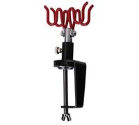 GOWENIC Airbrush Holder Stand for 2 Airbrushes, Clamp on Table Mount with 360° Rotation, Paint Hobby Kit Organizer for Beginner & Professional Artists