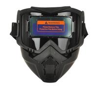 GOWENIC Auto Darkening Welding Mask Full Face Welder Helmet with Light, Plastic Protective Hood for Welding and Cutting, Enhanced Airflow & Ergonomic Headgear