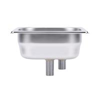 GOWENIC Automatic High Pressure Stainless Steel Cup Rinser for Commercial & Home Use, Space Saving Embedded Design (Silver)