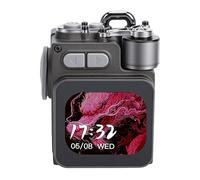 GOWENIC Bluetooth Speaker with Touch Display, Portable Speaker with Bluetooth 5.4, 5W with 1200mAh Battery, with LED Screen for Calls Music Alarm, for Home Office Travel