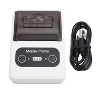 GOWENIC BT Thermal Receipt Printer, 58mm Toothed Blade, High Speed Printing, Portable Small Thermal Printer for Office Retail Store Restaurant (Black White)