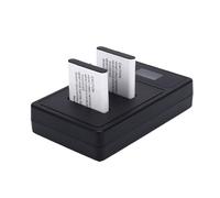 GOWENIC Camera Battery Charger Set Fit for Nikon EN EL10 2X1500mAh Replacement Batteries, with LED Dual USB Charger, for Nikon S60 S80 S200 S210 S220 S230 S500 S510