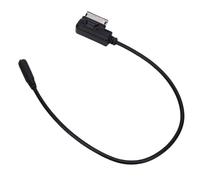 GOWENIC Car 3.5mm AUX Cable Replacement for GT 2004-2021, Flying Spur 2005-2021, Bentayga 2015- - AMI MMI Music Interface to 3.5mm Female Jack, Black ABS Plug and