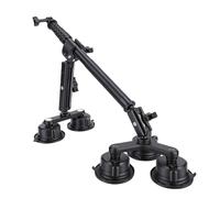 GOWENIC Car Suction Cup Action Camera Mount | Telescopic Extension Pole Selfie Stick with 360 Degree Ball Head 1/4 Inch Screws for Recording