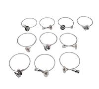 GOWENIC Ceiling Sign Hanger Durable Stainless Steel Cable for LED Panel Light 10 Pcs 66LBS Load Capacity Adjustable Hanging Wire for Various Lighting Fixtures (10pcs)