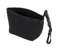 GOWENIC Club Ball Cleaning Bag with Removable Clamp/Holder Practical Accessory for Clean Clubs and Balls Suitable for Golfers Black