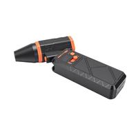 GOWENIC Compact Electric Air Duster Fan with 4000mAh Battery Mini Blower for Computer Keyboard Car Dust Removal (Orange)