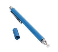 GOWENIC Digital Calendar Stylus Pen High Sensitivity Transparent and Fiber Mesh Double Tip Stylus Pen for Touch Screen, Metal Clip, for Convenient On-The-Go Use (Dark Blue)