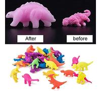 GOWENIC Dinosaur Eggs Toys Fascinating Growing Hatching Water Pool Science Kits for Kids Boys Girls, 60 Pieces (Black crack)