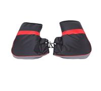 GOWENIC Dual Layer Motorcycle Handlebar Muffs Windproof Warm Hand Warmer Covers for Long Distance, Random Color, 1 Pair (Black)