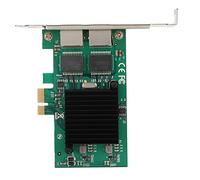 GOWENIC Dual Port Gigabit Ethernet Network Card PCI-E X1 1000Mbps, 82575EB Controller, RJ45 Copper LAN Adapter, Low Profile Bracket, PXE Boot, WoL, ISCSI, VLAN Filtering, FCC CE RoHS