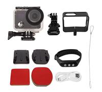 GOWENIC Dual Screen 2in Touchscreen Action Camera, 150 Degree Wide Angle, Stabilization Function, IP68 Waterproof 131ft Underwater, Wrist Remote Control, 40M Waterproof Depth