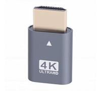 GOWENIC Dummy Plug, 4K HDR Virtual Display Adapter Headless Display Emulator, with Gold Plated Connector for GPU Acceleration Remote Control Cryptocurrency Mining, Compatible with OS X