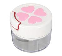 GOWENIC Effortless Manual Food Chopper Portable Garlic Crusher with Safe Rust Proof ABS+304 Vane/Wing Material (Pink)