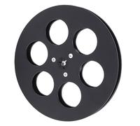 GOWENIC Empty Tape Reel, Enhanced Structural Integrity, Compatibility, ABS Plastic Material, Optimal Replacement Solution, with 6 Holes (Black)