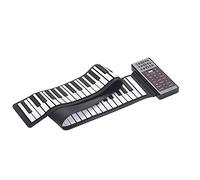 GOWENIC Flexible Roll Up Piano 88 Keys with 128 Tones and Rhythms, Rechargeable Electronic Keyboard for Beginners and Performers