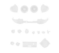 GOWENIC Full Trigger Buttons Kits, Comfortable Multi Color Full Buttons Set Mod Kit for Series X/S Controller for Series S Controller (Transparent White)