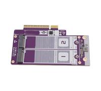 GOWENIC Hard Drive Expansion Card, 10000Mbps, NVME to PCIe 5.0 X8, with X8 and X16 Motherboard Slots, for 2230, 2242, 2260, and 2280 Form Factor M.2 NVME SSDs