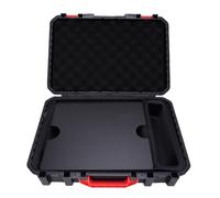 GOWENIC Hard Satellite Case, Water Proof Protective Storage Box with High Density EVA Foam for Satellite Accessories, Includes 5M Car Charger to DC Power Cord