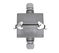 GOWENIC HE 10 Pin Heavy Duty Connector Industrial Fitting Socket, 16A 6KV IP67 Dust Proof Electrical Connector for Aerospace Machinery and Automation Equipment