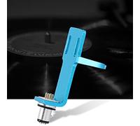 GOWENIC High-End Turntable Phonograph Headshell with Aluminum Alloy Body, 4 Connecting Cables & 2 Pairs of Screws, Universal Phono Cartridge Headshell for Record Player, Easy Assembly, (Blue)