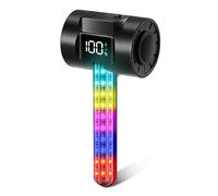 GOWENIC Intelligent Sensing Bike Lights for Night Riding with Shake Induction Wake-up for Enhanced Visibility/Black / IPX4 (Colorful Intelligent Edition)