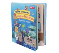 GOWENIC Interactive Bilingual Spanish English Sound Book | Touch Sensitive Early Learning Toy for Ages 3+ Kids, Portable Child Safe 11.42x9.84in