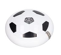GOWENIC Interactive Floating Football Toy | LED Hover Soccer Ball for Kids 3-10 with Soft Foam Bumper (White)