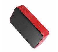 GOWENIC Kicking Strike Pad for Training | Hand Held Punching Shield with PU Leather, 5cm Elastic Band, Metal Vent, Hand Sewn Durable Design (Red)