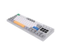 GOWENIC LCD AI Mechanical Keyboard, 78 Key Hot Swappable, Gasket Mount Linear Red Switch, Wired USB, Smart LCD Control Panel, AI Shortcuts, Stream Controller Features, for PC Gaming