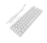 GOWENIC Mechanical Gaming Keyboard, Compact Layout 61 Keys, Amazing RGB Gaming Keyboard, with Anti Ghosting Technology and High Response (White)