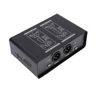 GOWENIC Mini Hum Eliminator Box, 2 Channel Passive Ground Loop Isolator with 3 Level Gain Adjustment, Eliminates Noise Interference for Mic Mixers Guitars