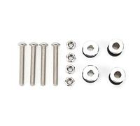 GOWENIC Motorcycle Docking Hardware Kit Sissy Bar Rack Mounting Screws Fit for Iron 1200 XL883 2004-2020 Detachable Plate Luggage Rack