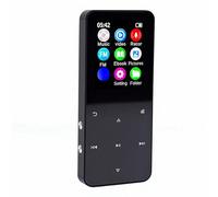 GOWENIC MP3 Player with Bluetooth 5.0, 1.8 Inch Screen, Voice Recorder, FM Radio, E Book Reader, Built in Speaker, Supports MP3 FLAC APE, with Type C Cable, for Kids Adults Gift (Black)