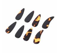 GOWENIC Pain-Relieving Celluloid Chinese Zither Finger Picks for Guitar Lute Banjo Ukulele, Pack of 8 Accessories for String Instruments