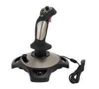 GOWENIC PC Flight Joystick, Wired Flight Stick Flight Simulator Control Joystick with Vibration Function Throttle Control, for Win 7 8 10 11 Computer, Laptop (PC Only)