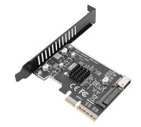 GOWENIC PCIe USB 3.2 Gen2 2 Expansion Card, 20Gbps High Speed with Front Type C, Driver Free Setup, for USB 3. Gen1 .0 .0 Devices, for Wins, for Linux Desktop PCs
