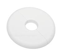 GOWENIC Plastic Self Adhesive Wall Split Flange for Pipes, Round Split Flange Pipe Cover Collar Clip-On Escutcheon, Water Pipe Collar for Floor Ceiling Bathroom Kitchen Toilet, 70x70mm (White)