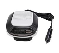 GOWENIC Portable Car Heater Defogger Defroster Fast Heating Plug Into Cigar Lighter 12V Windshield Defogger Demister for Safe Winter Driving, Compact Car Heating Fan (White)