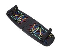 GOWENIC Push Up Board Versatile Strength Training Equipment for Home Gym or On the Go Fitness Black ABS TPE (Push Up Board with Handles)