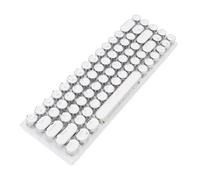 GOWENIC RGB Gaming Keyboard, 68 Keys Design, Mechanical Like Key Feel, Ergonomic Design, with LED RGB Backlighting, for Wins 98, s NT and s 2000 (White Color Blue Switch)